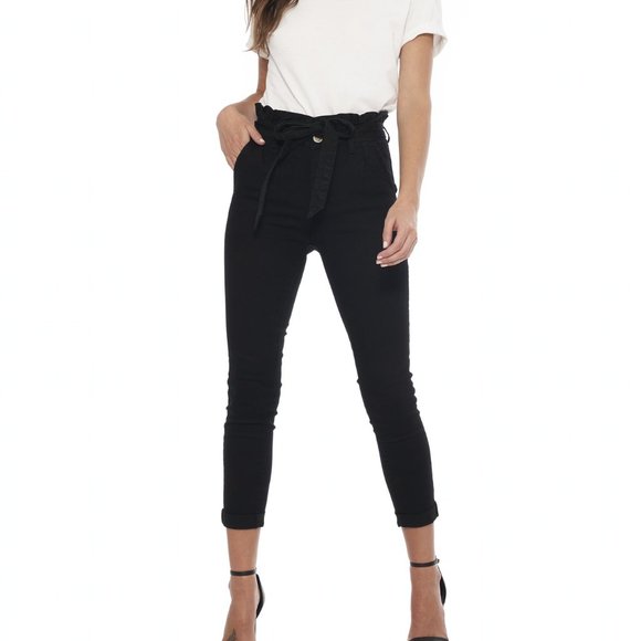 High Waisted Vintage Black Jeans - Picture 4 of 5